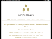 Tablet Screenshot of britisharrows.com